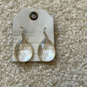 Anthropologie drop crystal earrings